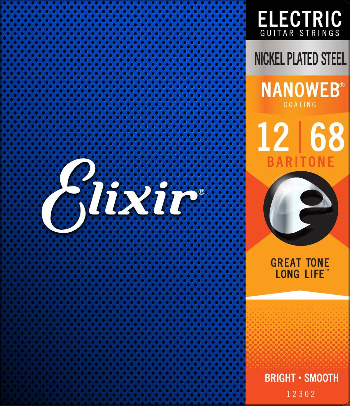 Elixir Nanoweb Baritone Electric Guitar Strings - 0.12 - 0.68 - Acoustic Centre Music Store, Melbourne Australia