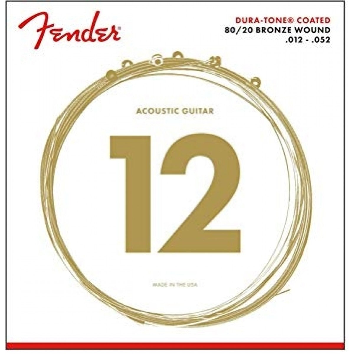 Fender Dura-Tone 80/20 Coated Acoustic Guitar Strings - Acoustic Centre Music Store, Melbourne Australia