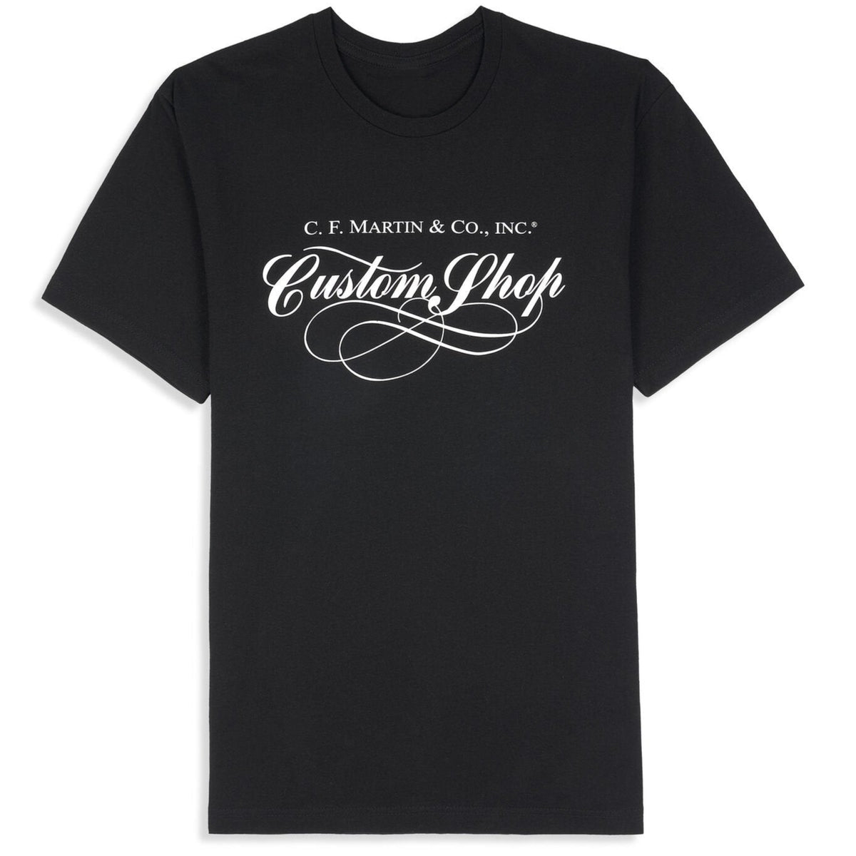Martin Custom Shop Logo T-Shirt - Black - Acoustic Centre Music Store, Melbourne Australia