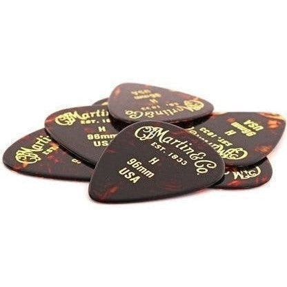 Martin Guitars Celluloid Faux Tortoise Picks - 12 Pack - Acoustic Centre Music Store, Melbourne Australia