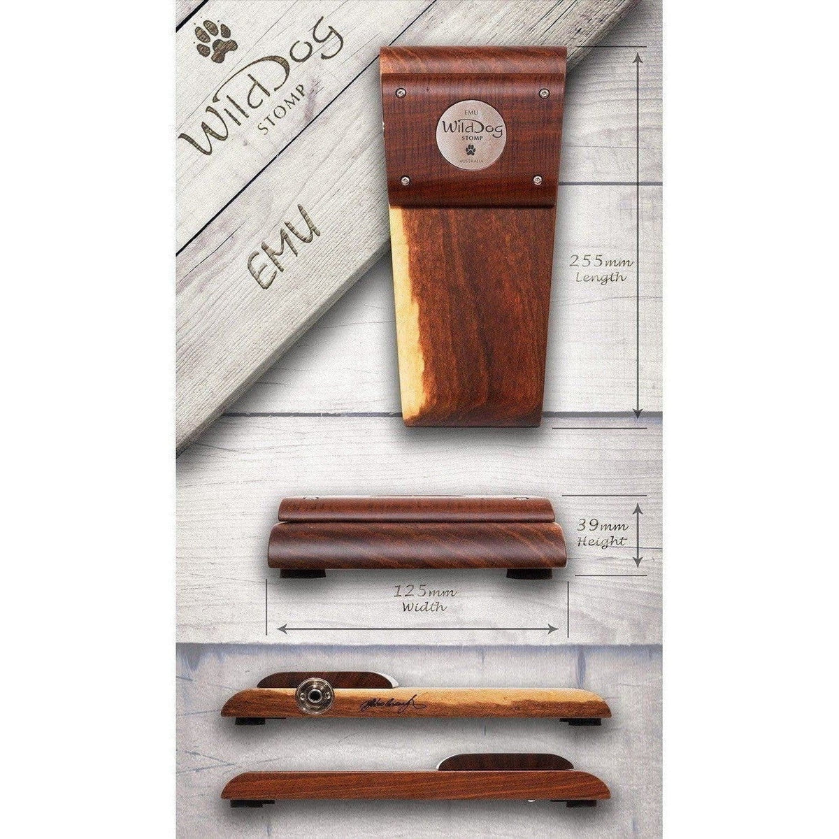 Wild Dog Emu Stomp Box - Acoustic Centre Music Store, Melbourne Australia