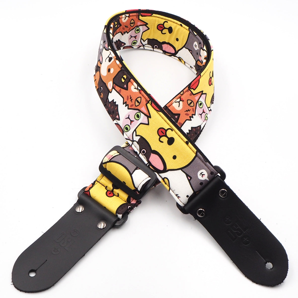 DSL CF20-CATS&amp;DOGS Guitar Strap - 2&quot; Cat &amp; Dogs - Acoustic Centre Music Store, Melbourne Australia