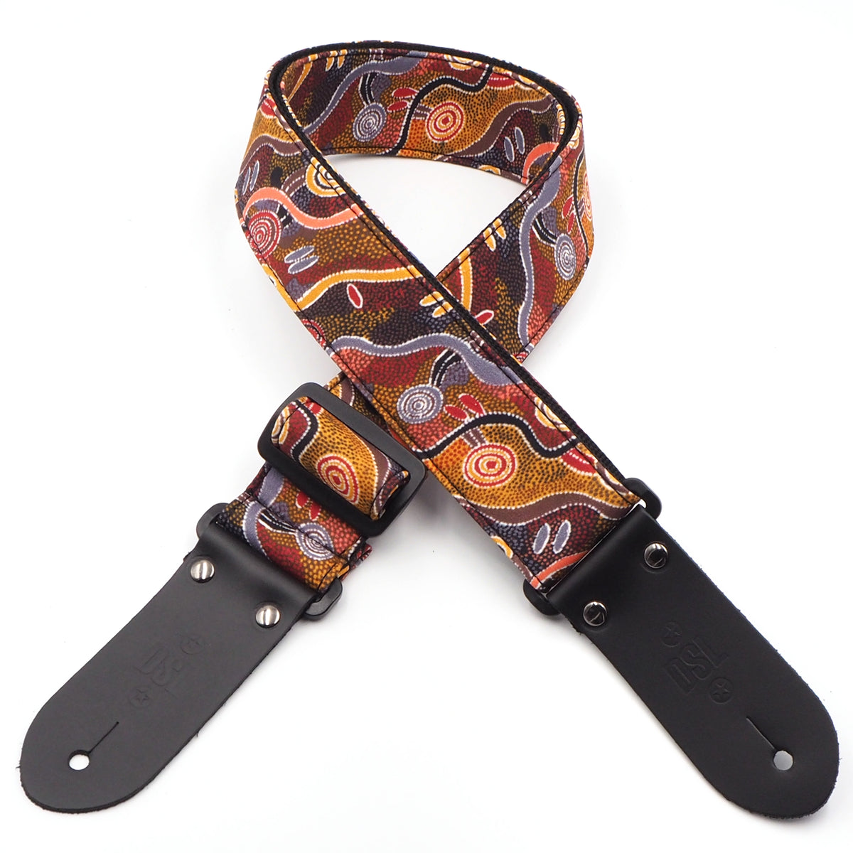 DSL 2" Indigenous Pattern Strap - Jijika Desert - Acoustic Centre Music Store, Melbourne Australia