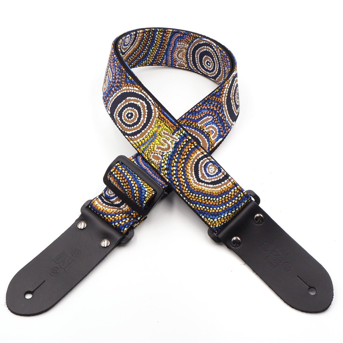 DSL 2" Indigenous Pattern Strap - Mina Mina Dreaming - Acoustic Centre Music Store, Melbourne Australia