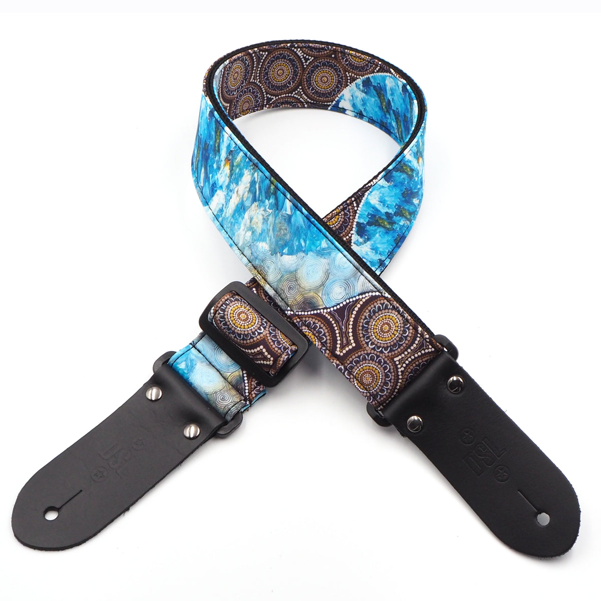 DSL 2" Indigenous Pattern Strap - The Beach - Acoustic Centre Music Store, Melbourne Australia