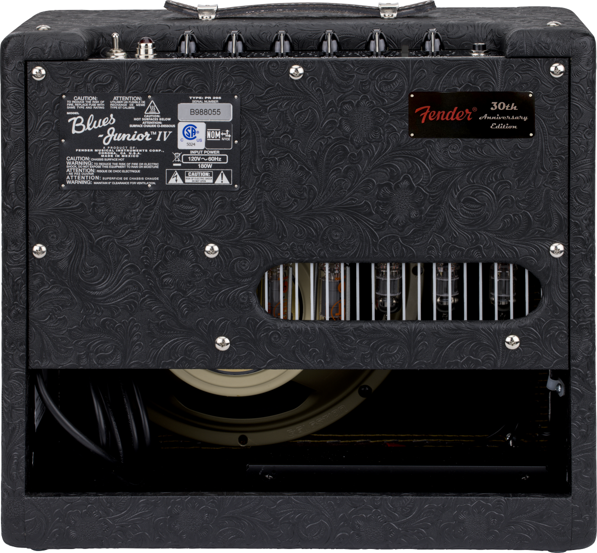 Fender Blues Junior IV 30th Anniversary 1x12&quot; 15-watt Tube Combo Guitar Amp - Black Western&#39; - Acoustic Centre Music Store, Melbourne Australia