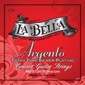 La Bella Argento Extra Fine Silver Plating Classical Guitar Strings - Acoustic Centre Music Store, Melbourne Australia