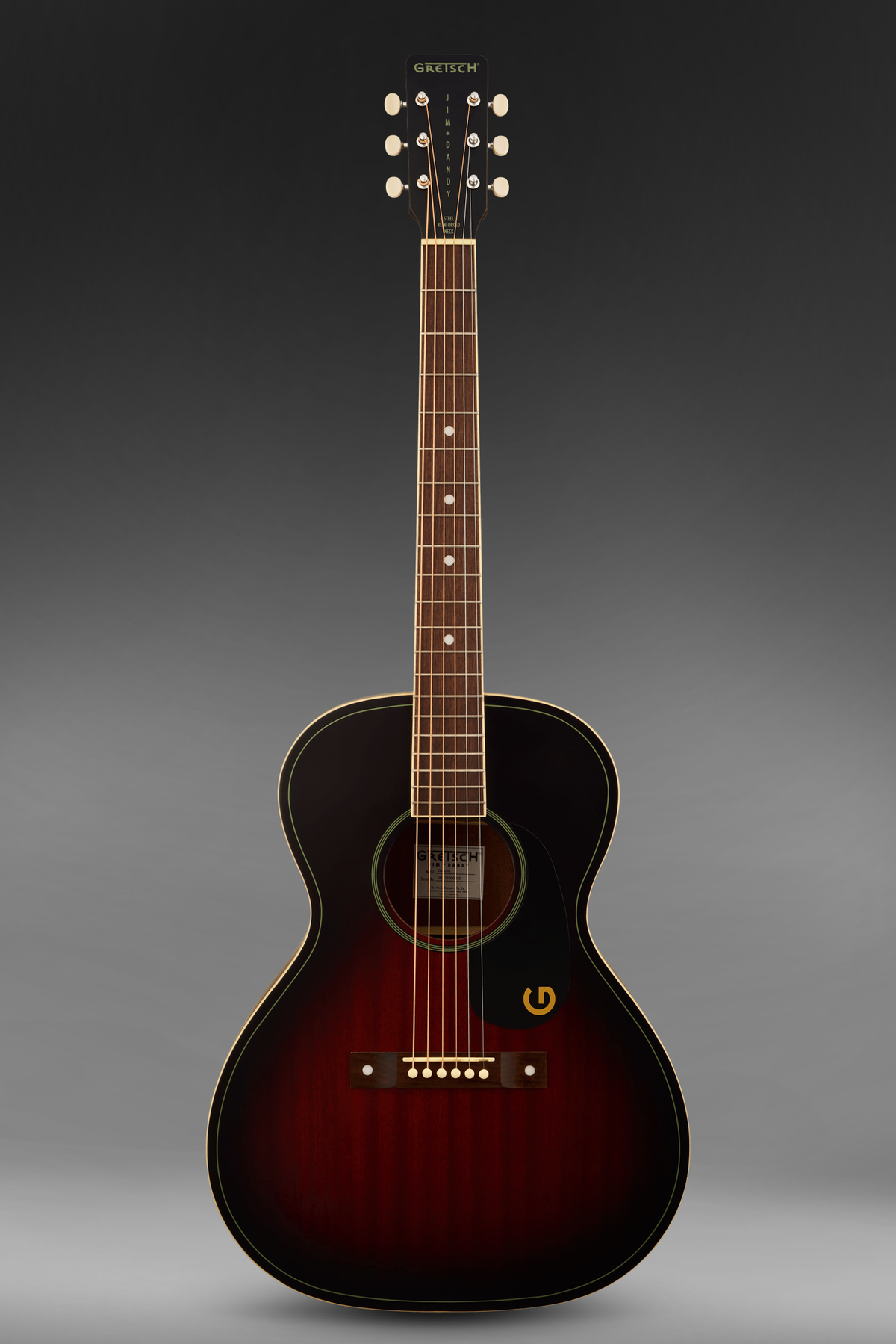 Gretsch Jim Dandy Concert 'Deep Cherry Burst' Acoustic Guitar