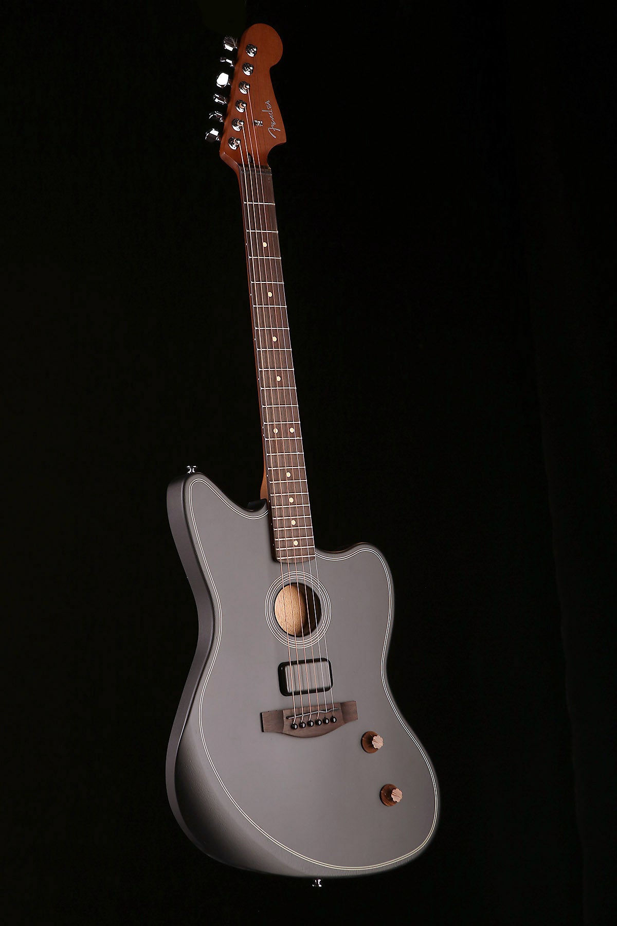 Fender Acoustasonic Standard Jazzmaster &#39;Black&#39; Acoustic Electric Guitar - Acoustic Centre Music Store, Melbourne Australia