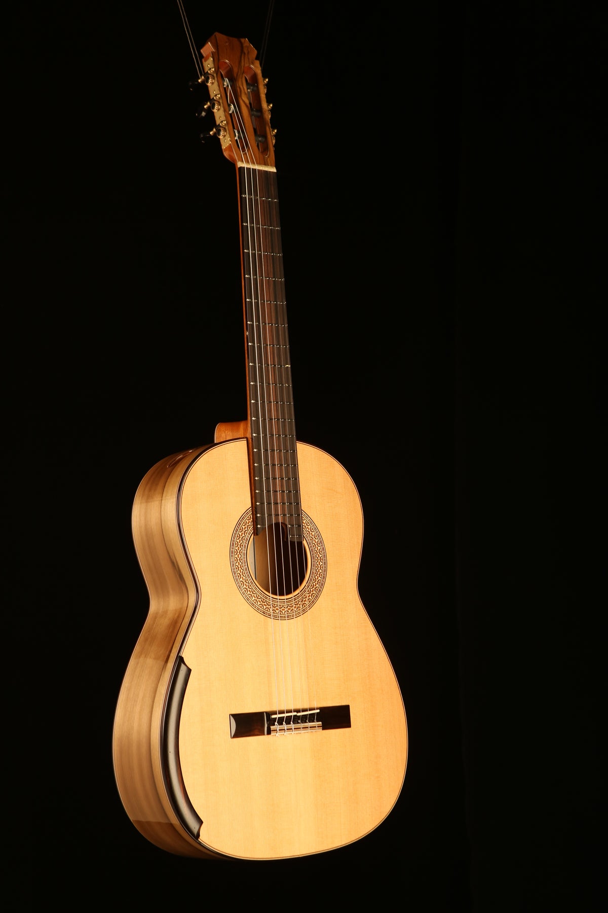 Allan Bull CLG1124 Concert Model 'Blonde Cedar / Black Heart Sassafras' Classical Guitar - Acoustic Centre Music Store, Melbourne Australia