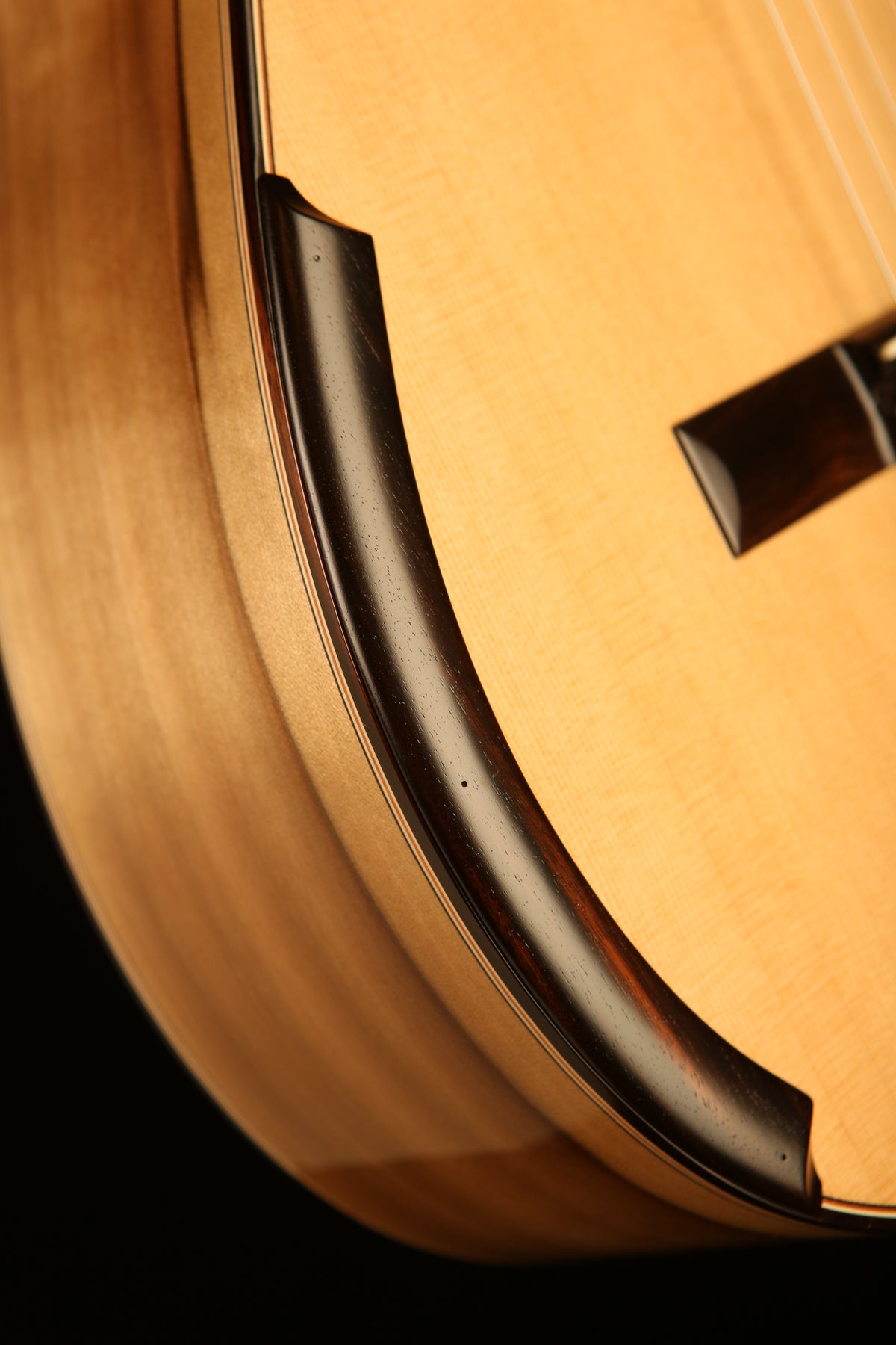 Allan Bull CLG1124 Concert Model 'Blonde Cedar / Black Heart Sassafras' Classical Guitar - Acoustic Centre Music Store, Melbourne Australia