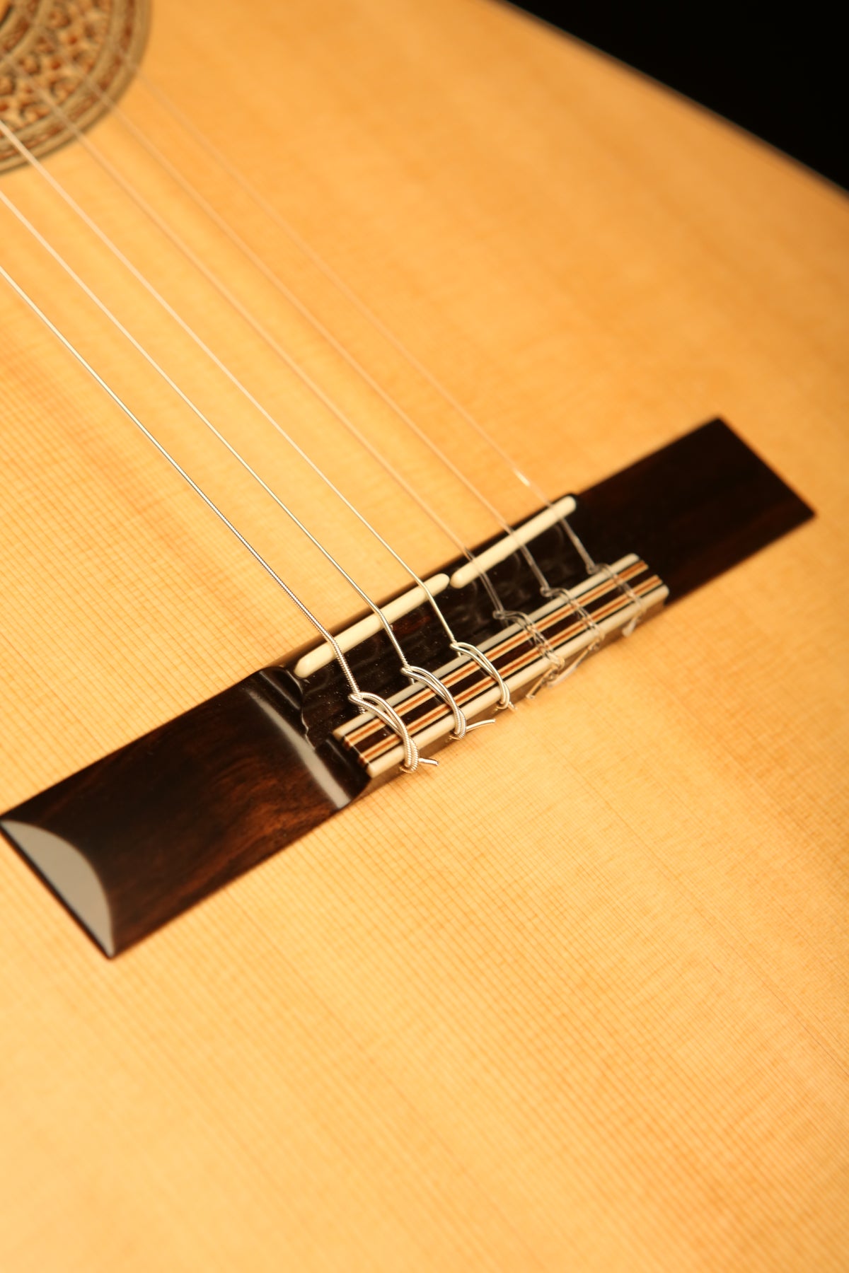 Allan Bull CLG1124 Concert Model 'Blonde Cedar / Black Heart Sassafras' Classical Guitar - Acoustic Centre Music Store, Melbourne Australia