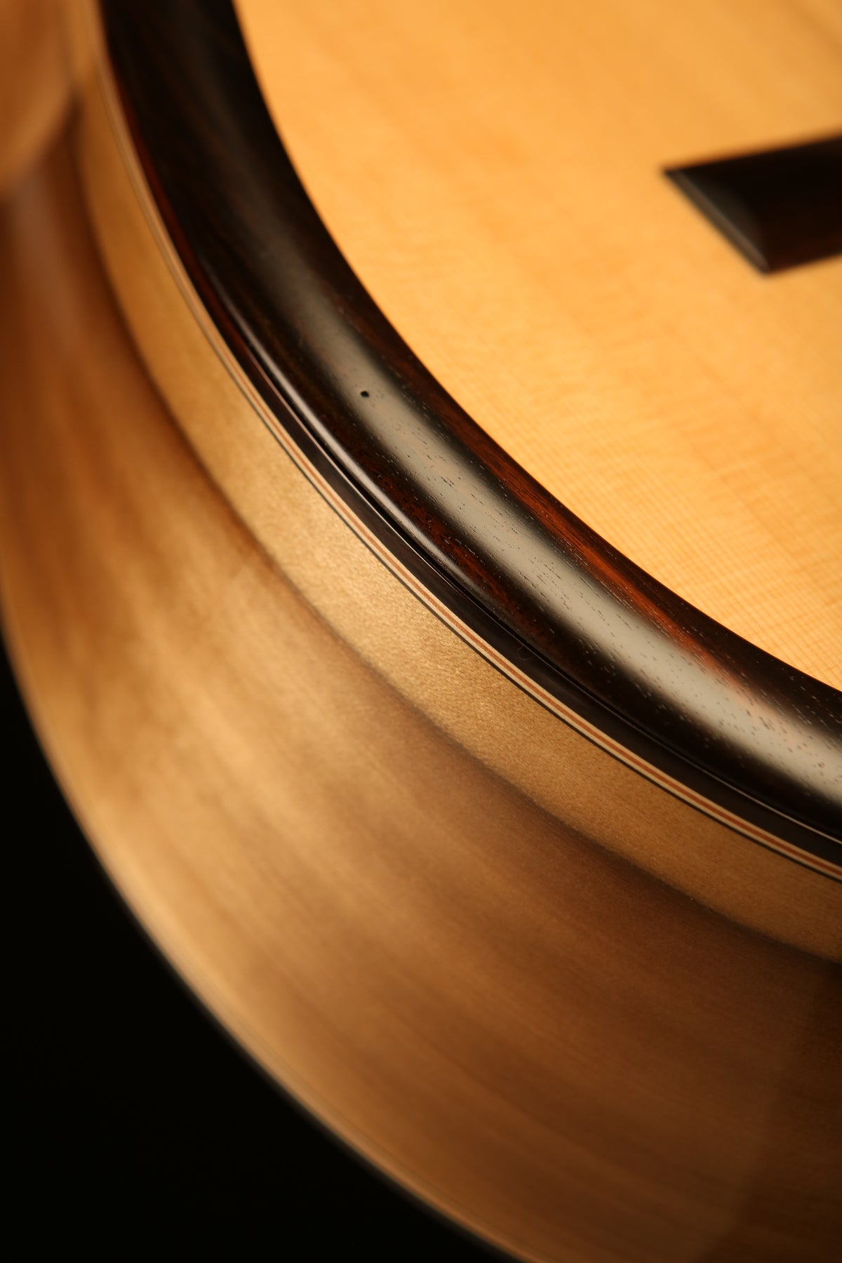 Allan Bull CLG1124 Concert Model 'Blonde Cedar / Black Heart Sassafras' Classical Guitar - Acoustic Centre Music Store, Melbourne Australia