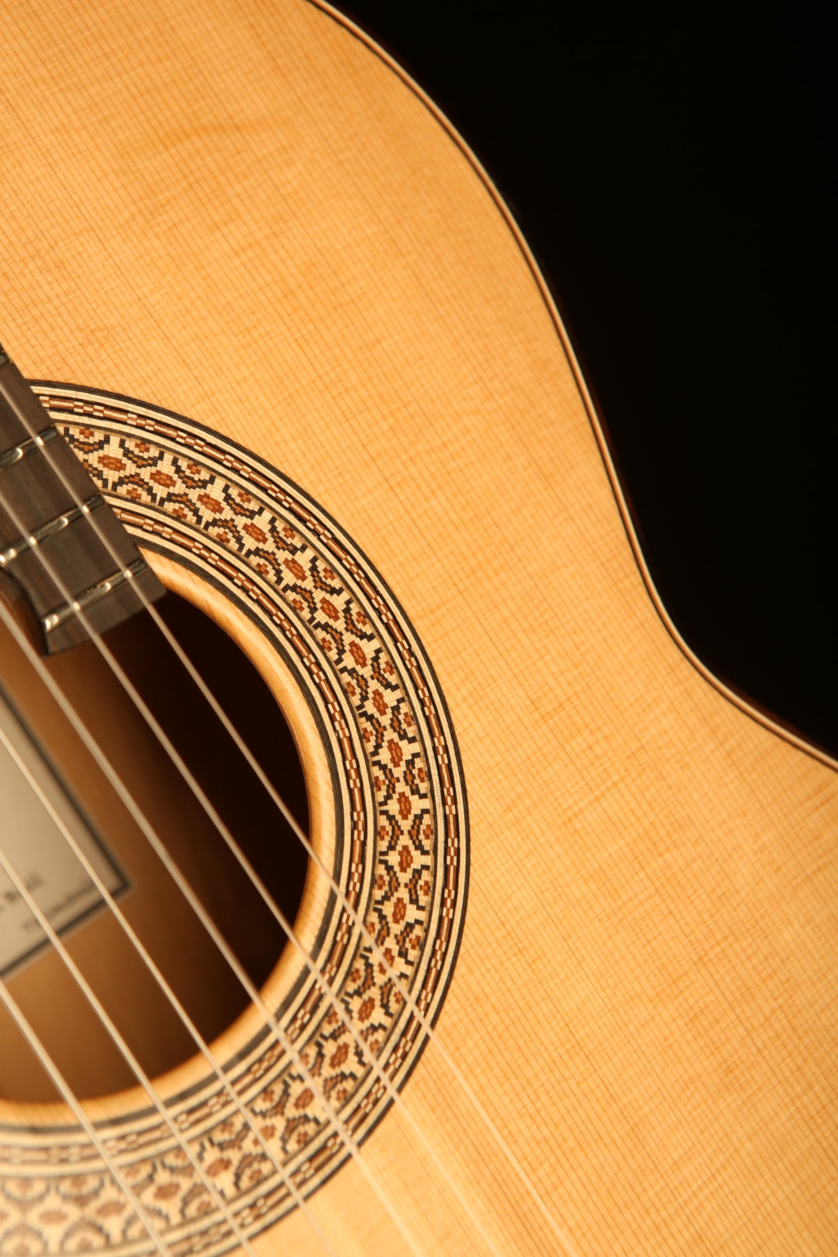 Allan Bull CLG1124 Concert Model 'Blonde Cedar / Black Heart Sassafras' Classical Guitar - Acoustic Centre Music Store, Melbourne Australia