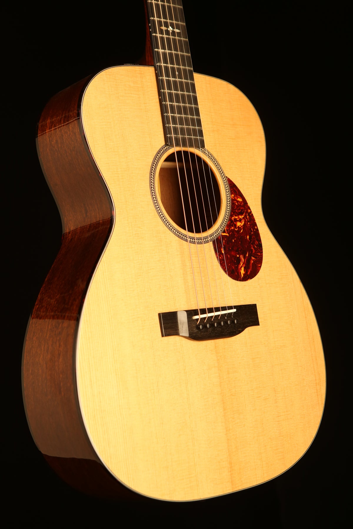 Eastman E1OM Special 'Thermo-Cured Sitka Spruce / Quilted Sapele' Acoustic Guitar - Acoustic Centre Music Store, Melbourne Australia