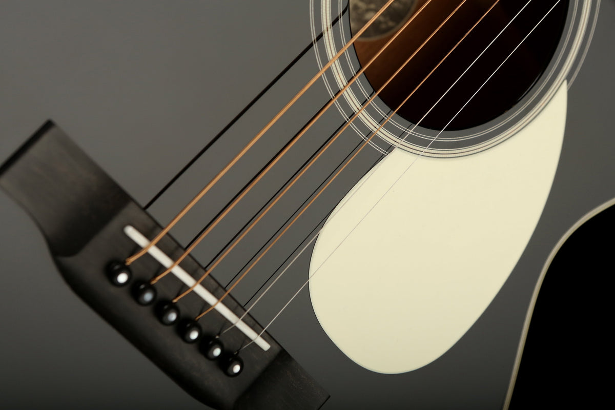 Collings OM1 Custom &#39;Black Top / Doghair Finish&#39; Acoustic Guitar - Acoustic Centre Music Store, Melbourne Australia