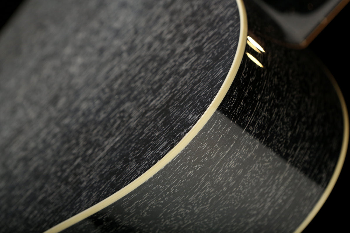 Collings OM1 Custom &#39;Black Top / Doghair Finish&#39; Acoustic Guitar - Acoustic Centre Music Store, Melbourne Australia