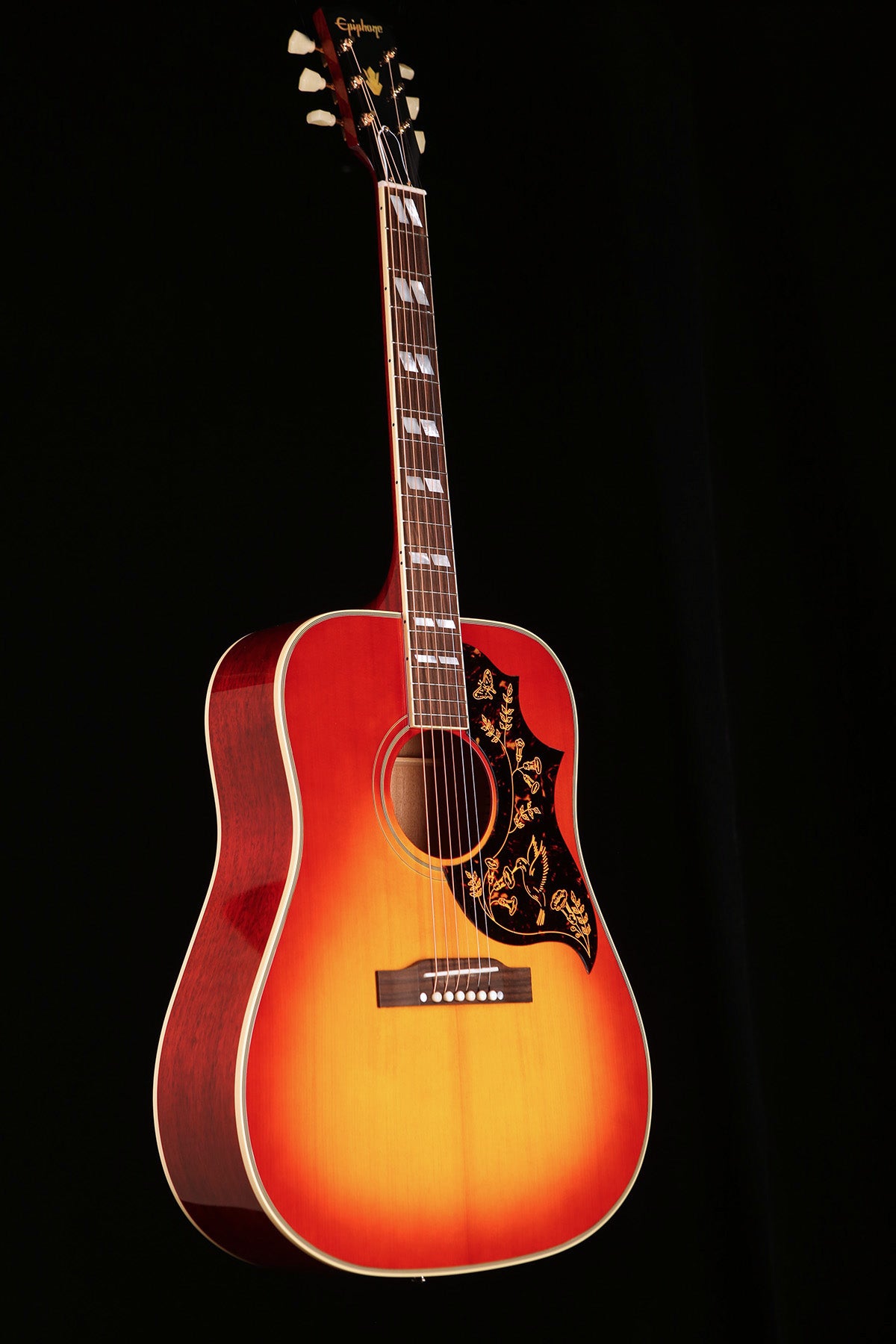 Epiphone 1960 Hummingbird 'Inspired By Gibson Custom' Acoustic Electric Guitar - Cherry Sunburst - Acoustic Centre Music Store, Melbourne Australia