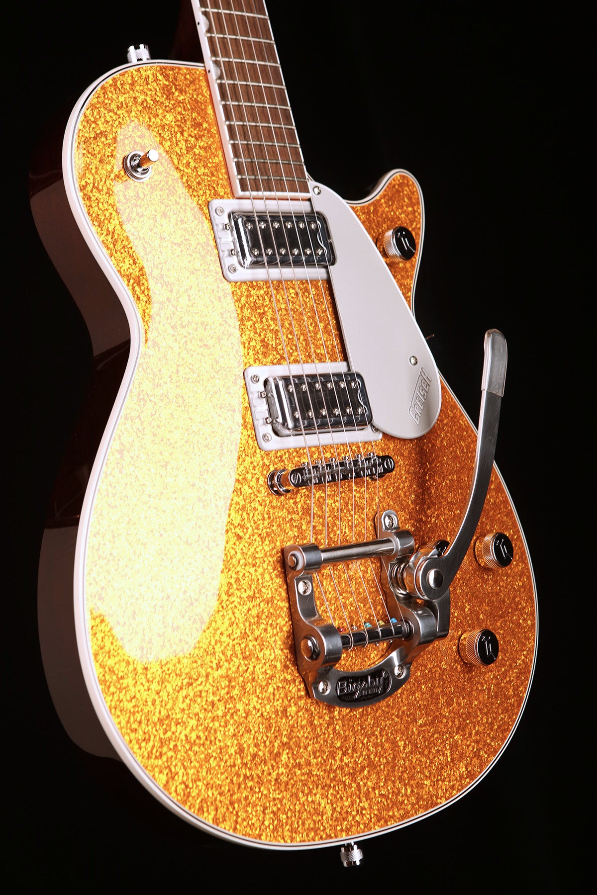 Gretsch G5230T Electromatic Sparkle Jet FT Single-Cut with Bigsby &#39;Gold Sparkle&#39; Electric Guitar - Acoustic Centre Music Store, Melbourne Australia