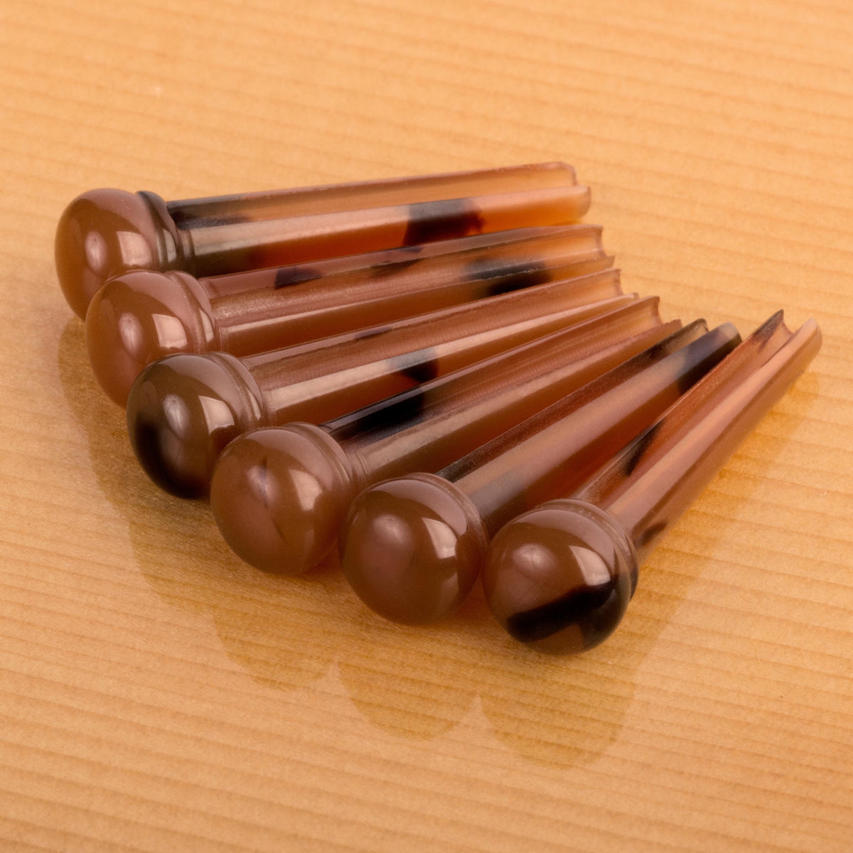 Waverly Slotted Dark Tortoise Guitar Bridge Pins - Acoustic Centre Music Store, Melbourne Australia