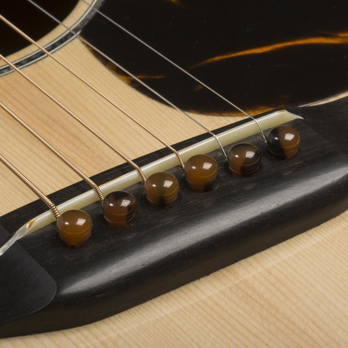 Waverly Slotted Dark Tortoise Guitar Bridge Pins - Acoustic Centre Music Store, Melbourne Australia