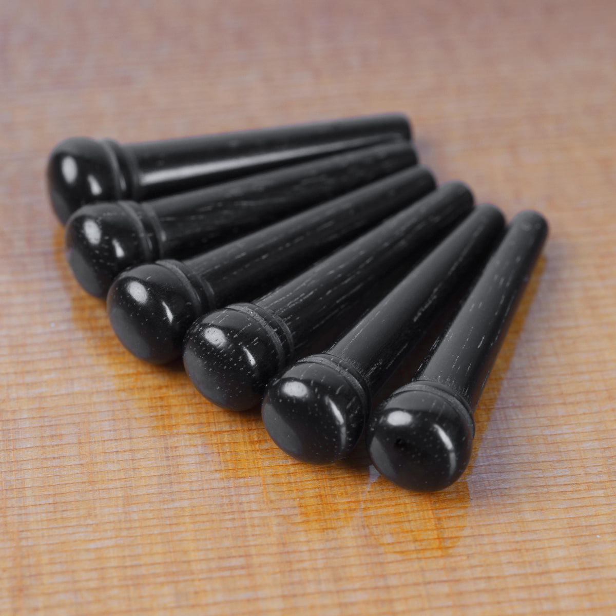 Waverly Slotted Ebony Guitar Bridge Pins - Acoustic Centre Music Store, Melbourne Australia
