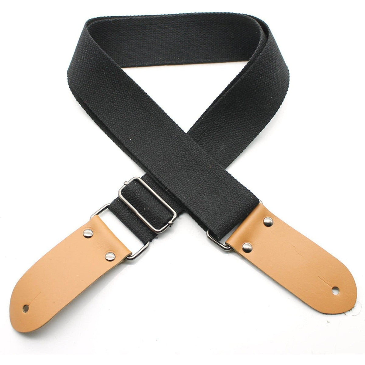 DSL 2&quot; Cotton Guitar Strap - Black - Acoustic Centre Music Store, Melbourne Australia