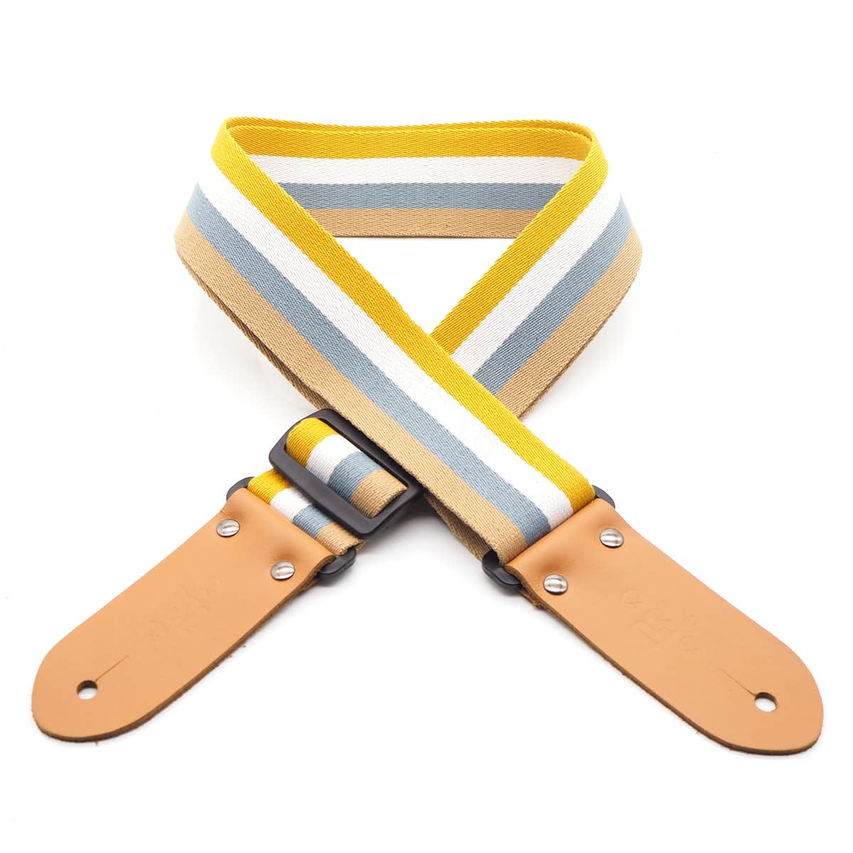 DSL 2&quot; Striped Cotton/Polyester Guitar Strap - Biscuit - Acoustic Centre Music Store, Melbourne Australia
