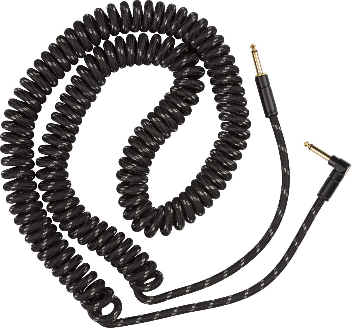 Fender Deluxe Black Tweed Guitar Coil Cable - Acoustic Centre Music Store, Melbourne Australia