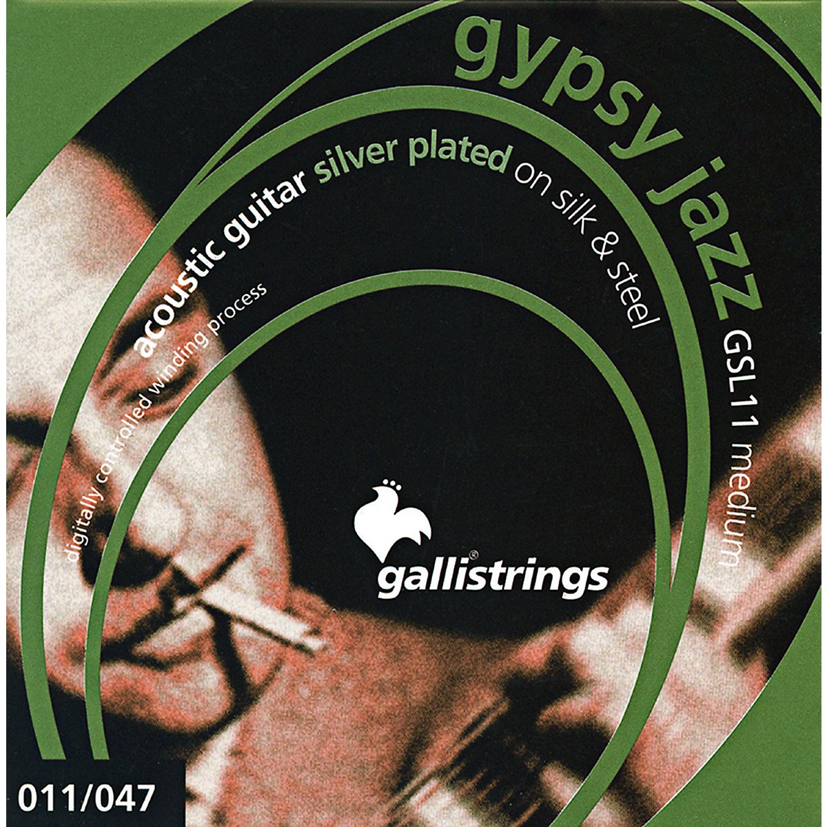 Galli GSL10 Gypsy Jazz Silver Plated on Silk and Steel Acoustic Guitar Strings - Acoustic Centre Music Store, Melbourne Australia