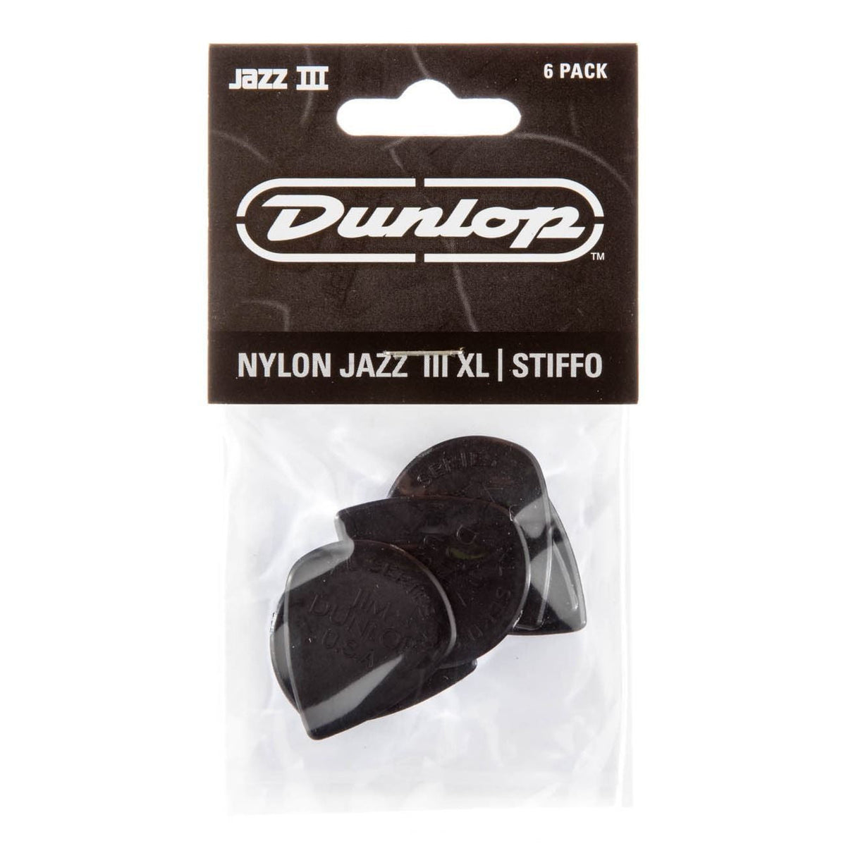 Jim Dunlop Jazz III XL Nylon Player Pack - 6 Pack