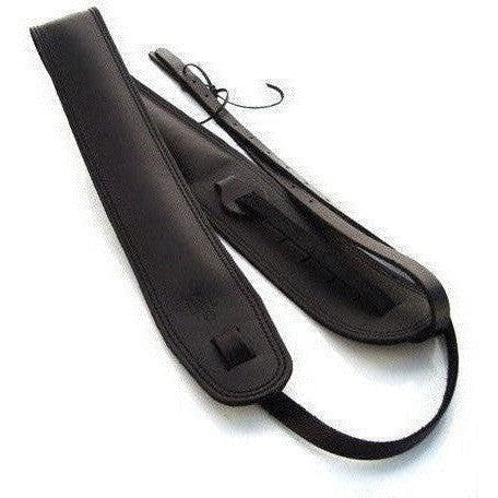 DSL 2.5&quot; Leather Banjo Strap - Black/Black - Acoustic Centre Music Store, Melbourne Australia