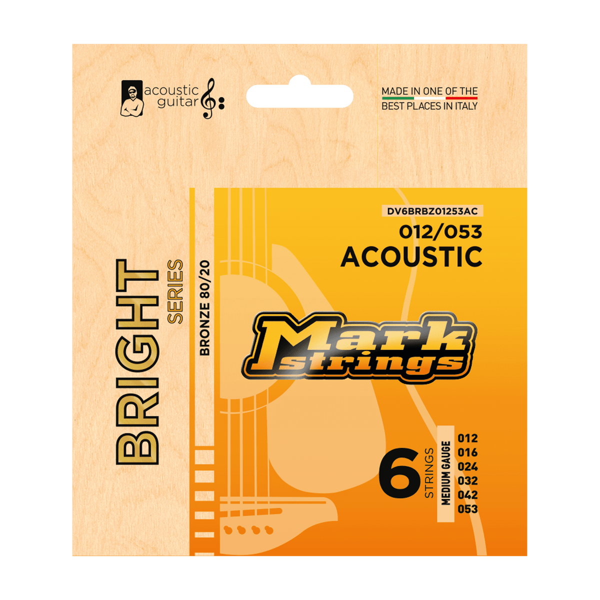 Mark Strings Bright Series 80/20 Bronze Acoustic Guitar Strings - Acoustic Centre Music Store, Melbourne Australia