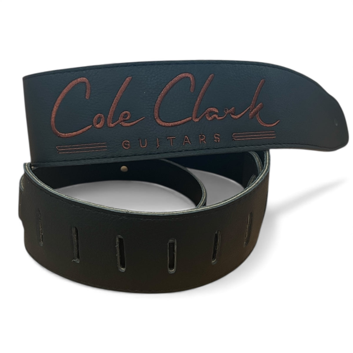Cole Clark Deluxe Soft Leather Guitar Strap – Black - Acoustic Centre Music Store, Melbourne Australia