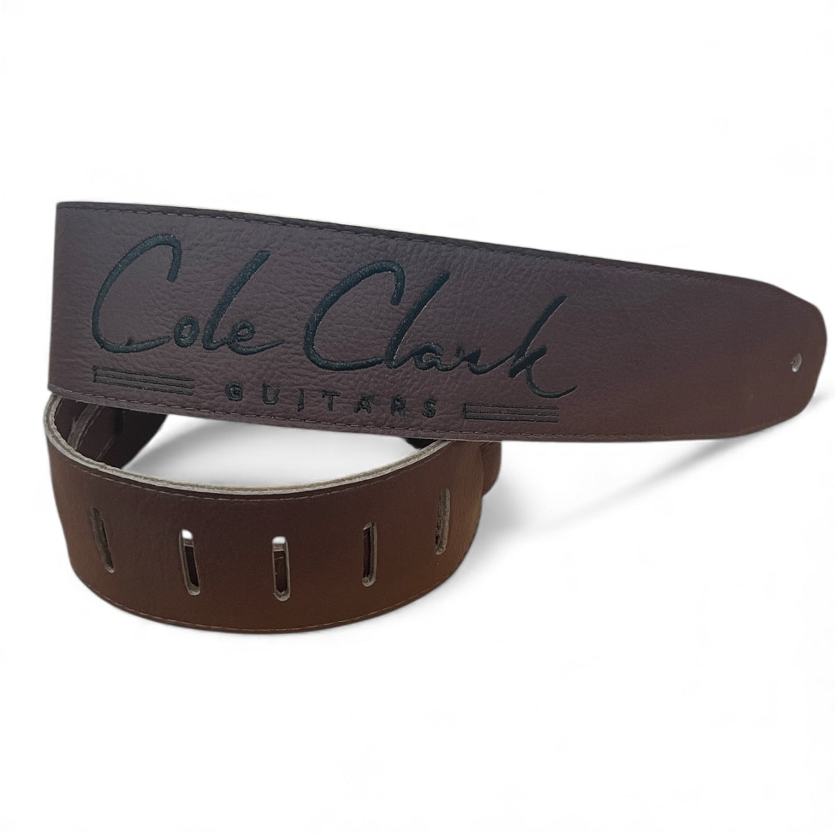 Cole Clark Deluxe Soft Leather Guitar Strap – Chocolate Brown - Acoustic Centre Music Store, Melbourne Australia