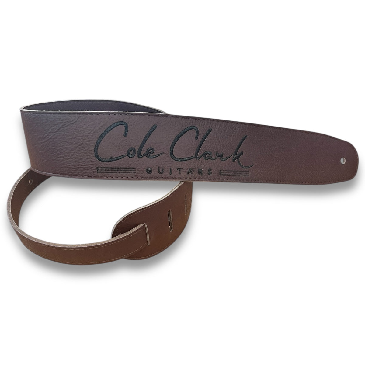 Cole Clark Deluxe Soft Leather Guitar Strap – Chocolate Brown - Acoustic Centre Music Store, Melbourne Australia