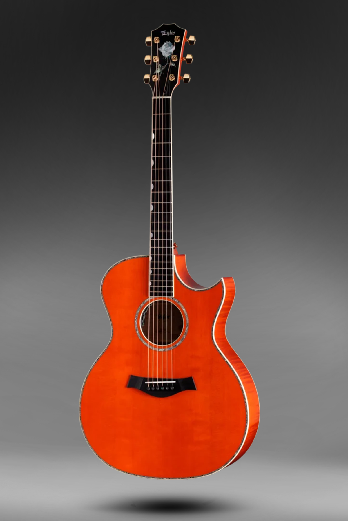 Taylor Doyle Dykes Signature Model 'Trans Orange' Acoustic Electric Guitar - Acoustic Centre Music Store, Melbourne Australia