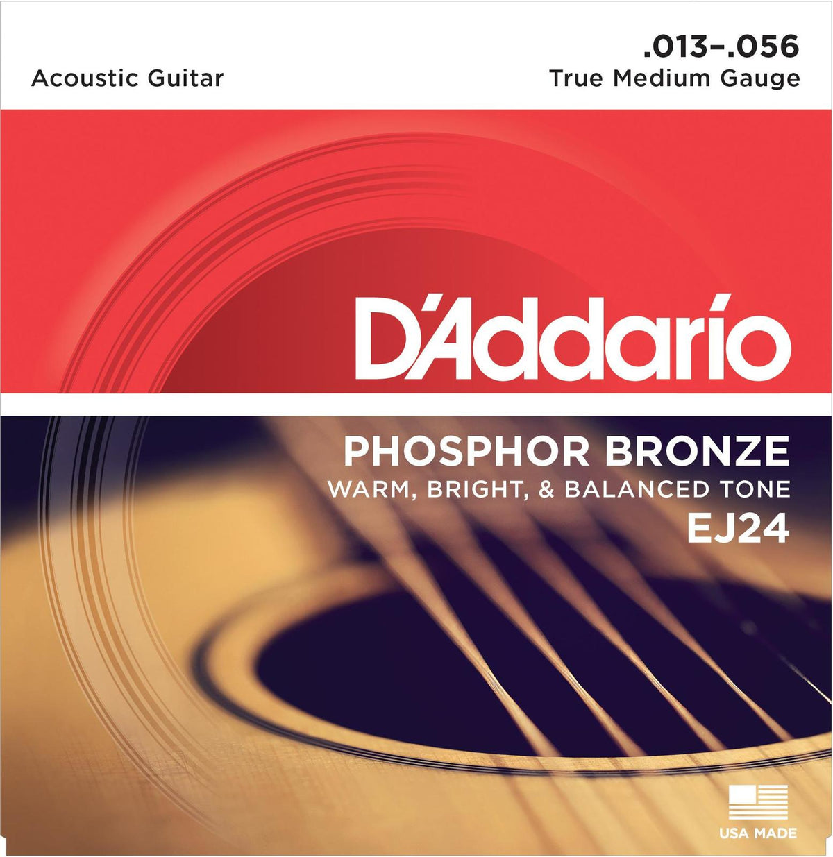 D’Addario EJ24 True Medium DADGAD Phosphor Bronze Acoustic Guitar Strings - Acoustic Centre Music Store, Melbourne Australia