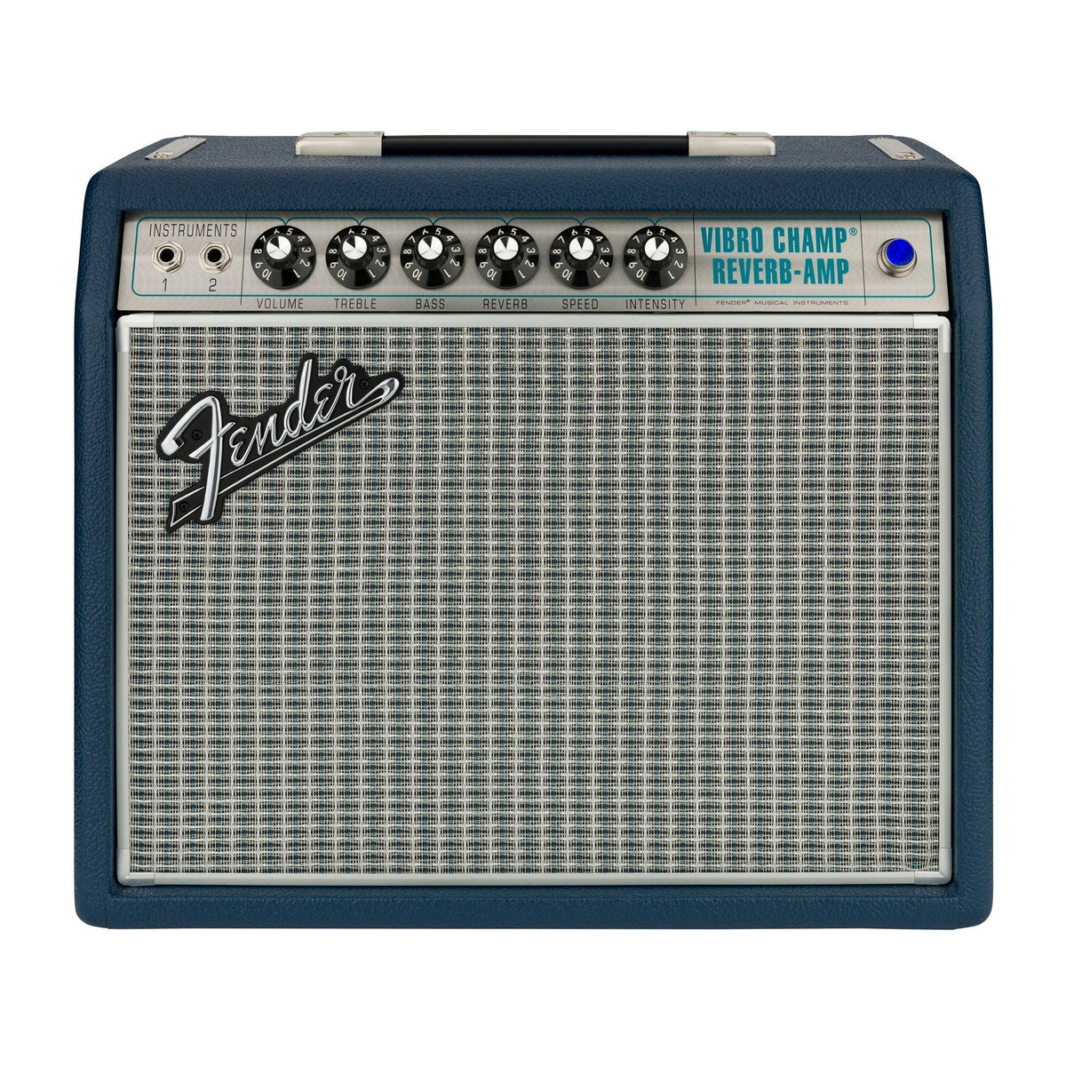 Fender &#39;68 Custom Vibro Champ LTD Navy 1x10&quot; 5-watt Tube Combo Guitar Amp - Acoustic Centre Music Store, Melbourne Australia