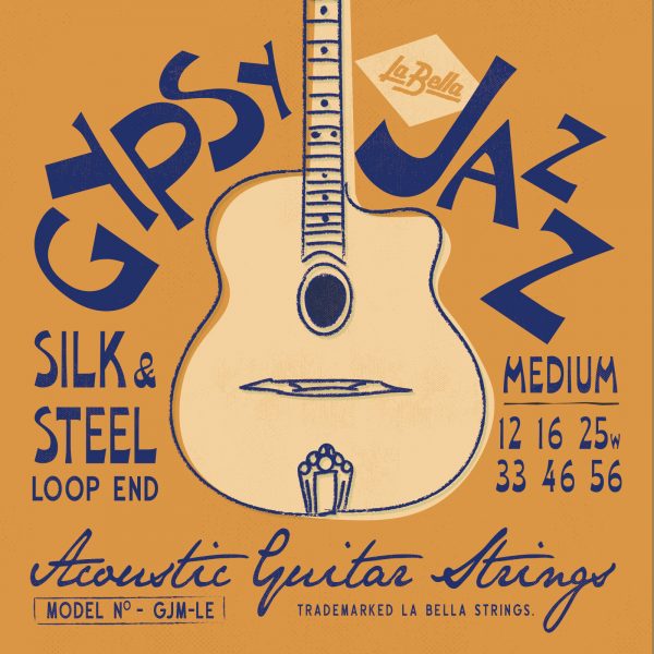 La Bella Gypsy Jazz Loop End Silk &amp; Steel Guitar Strings - Acoustic Centre Music Store, Melbourne Australia