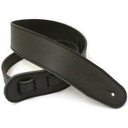 DSL 2.5&quot; Triple Garment Leather Guitar Strap - Black - Acoustic Centre Music Store, Melbourne Australia