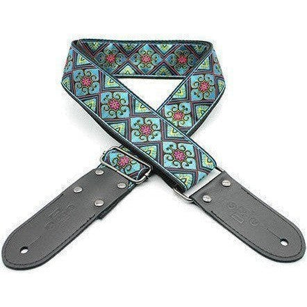DSL 2" Jacquard Weaving Guitar Strap - Babylon Blue - Acoustic Centre Music Store, Melbourne Australia