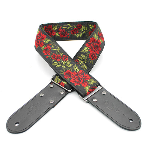 DSL 2&quot; Jacquard Weaving Guitar Strap - FG Red - Acoustic Centre Music Store, Melbourne Australia