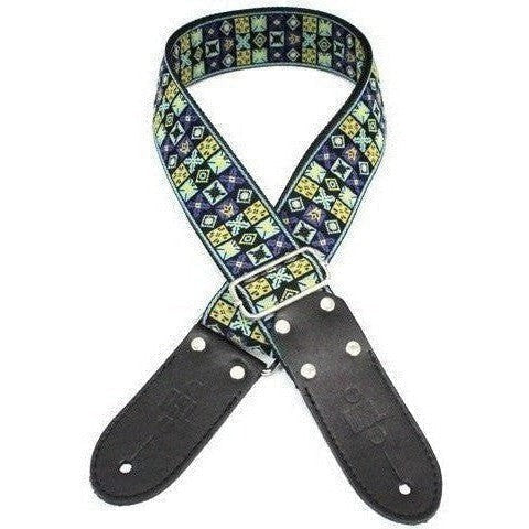 DSL 2" Jacquard Weaving Guitar Strap - Ice - Acoustic Centre Music Store, Melbourne Australia
