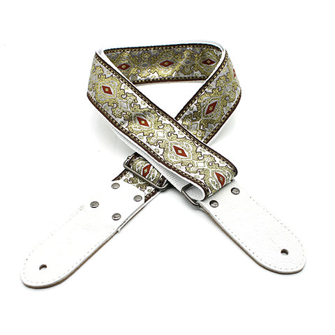 DSL 2&quot; Jacquard Weaving Guitar Strap - King Gold - Acoustic Centre Music Store, Melbourne Australia
