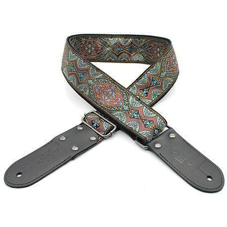 DSL 2" Jacquard Weaving Guitar Strap - Shiraz Red - Acoustic Centre Music Store, Melbourne Australia