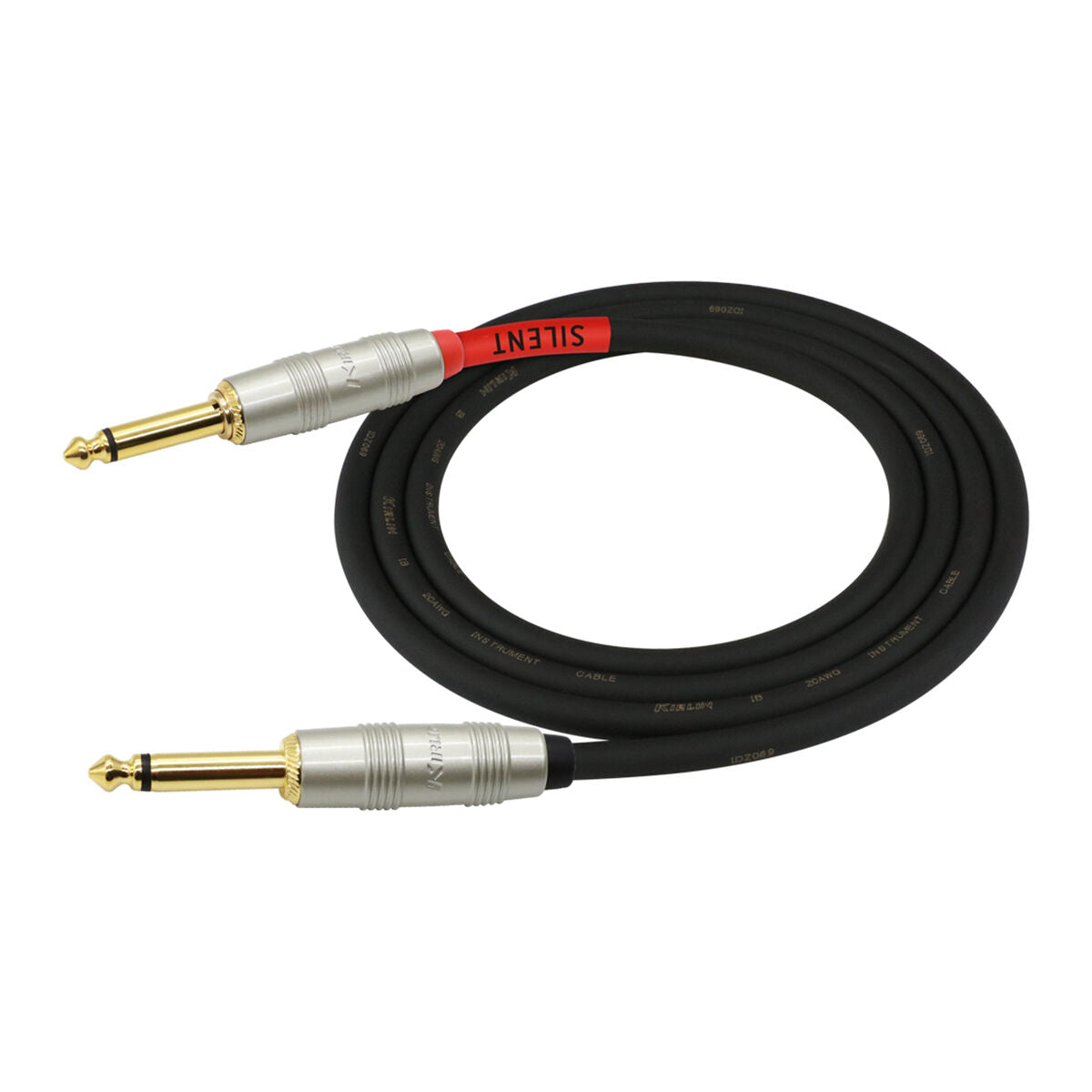 Kirlin IP-201PRG Silent Plug Guitar Cable 10ft