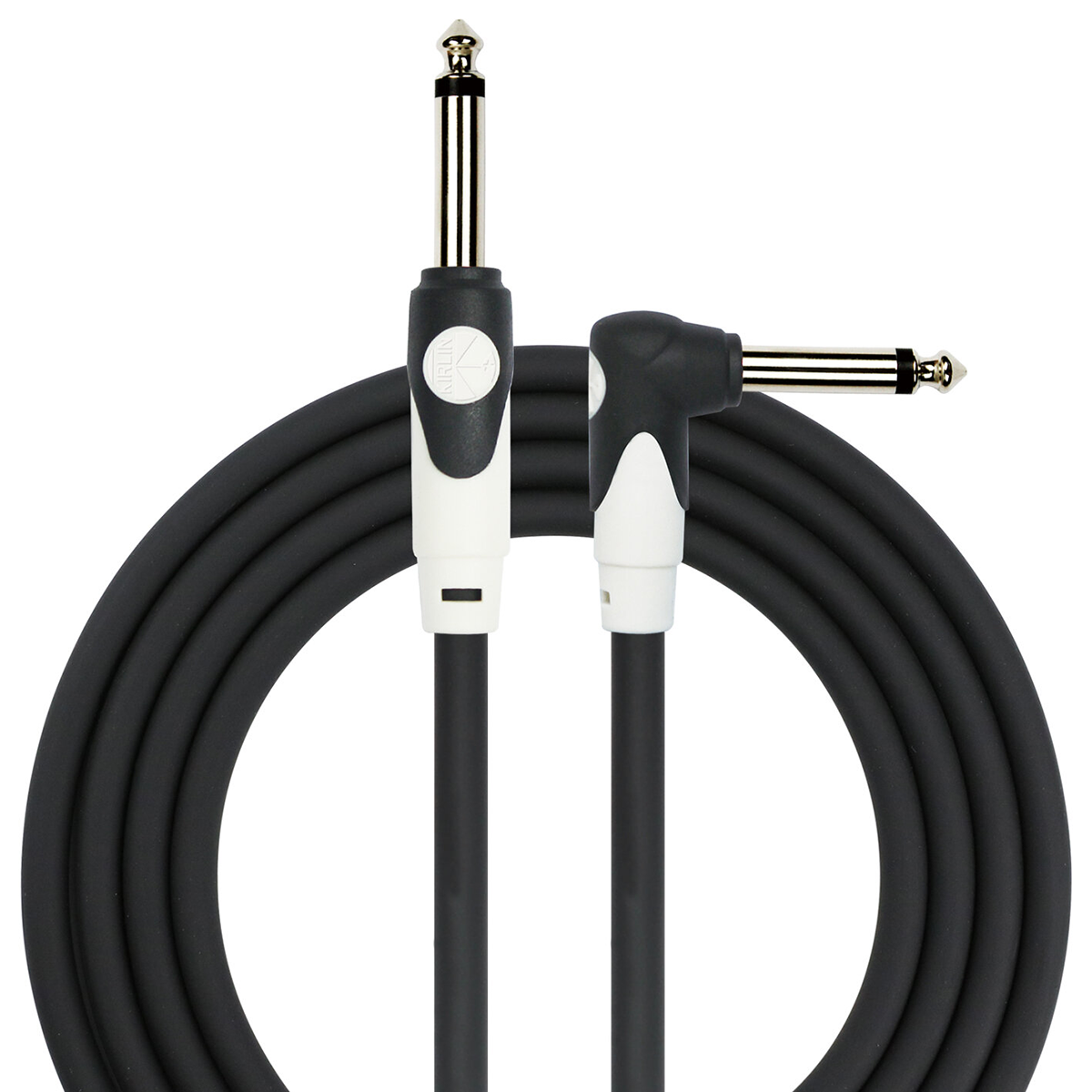 Kirlin LGI-202 LightGear ‘Black’ Right Angle Guitar Cable 20ft