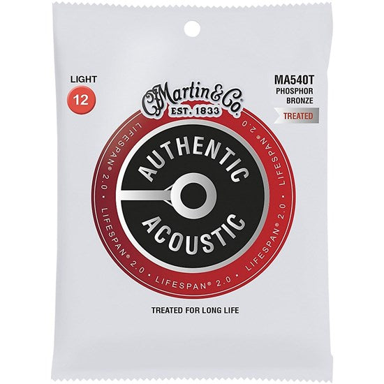 Martin Authentic Treated Lifespan 2.0 Phosphor Bronze Acoustic Guitar Strings - Acoustic Centre Music Store, Melbourne Australia
