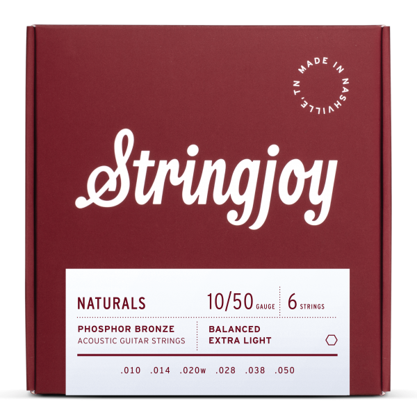 Stringjoy Naturals Phosphor Bronze Acoustic Guitar Strings - Acoustic Centre Music Store, Melbourne Australia